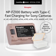 [KingMa] NPFZ100 2000mAh Camera Replacement Battery with Type C Charging port for SONY Alpha A7 III 