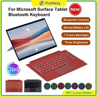 Papan Kekunci Bluetooth Wireless Keyboard w/Touchpad for Microsoft Surface Pro 11 10 9 8 X 7 +6 5 4 