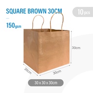 LZD SINGAPORE WHOLESALE KRAFT PAPER BAG Christmas Gift bags CNY PAPER BAGS BULK PURCHASE SQUARE PAPERBAGS