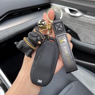 premium full buckle design car key cover for MG IM6 IM5 customized car key box perfect car interior 