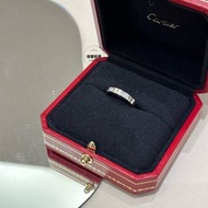 Cartier C DE CARTIER鉑金單鑽戒指