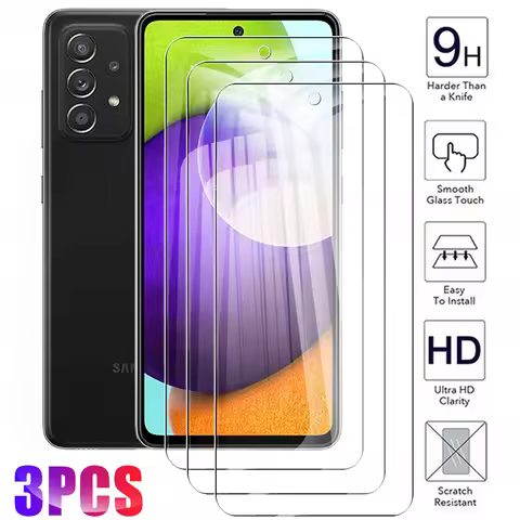 3 Pcs A 52 Tempered Glass Protective For Samsung Galaxy A52 5G A50 A50s A51 50 S 50s 51 5 0 0s A5 1 
