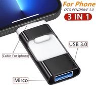 OTG USB Flash Drive 2TB UBS3.0 Penrive  memory stick for Phone 3IN1