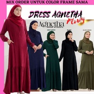 ByReefa DRESS AGNETHA Material Beauty Line Flowy Loose Cutting
