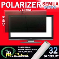 polarizer tv lcd sharp aquos samsung toshiba regza polytron 32 in inch - 90  derajat