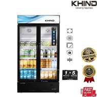 Khind KDS600 Showcase 2 DOOR Display Chiller|Bottle Cooler Peti Sejuk Cermin (600L)