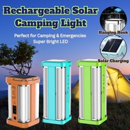 Lampu Khemah Solar Boleh Cas LED Kecemasan dengan Ciri Lampu Keselamatan Solar Camping Light Tahan L