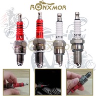 RONXMOR 1PC Motorcycle Spark Plug A7TJC D8TJC Spark Plug 3 Electrode for GY6 50cc 125cc 150cc 200cc 