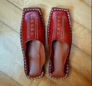 India Handmade Leather Shoes (suitable for both men / women) 印度 人手造 真皮 民族 拖鞋 平底鞋 便服鞋