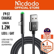 Mcdodo No.1 Series 2A 90 Degree Gaming Cable Compatible For iPhone 1.2m CA627