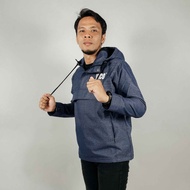 Jaket Gunung Cagoule Waterproof Pria Kantong Kangguru