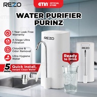REZO Ready Drink Water Purifier PURINZ with 4-Stage Water Filtration Condo System Water Tap Purifier