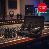 GMark G7S 7-Piece Dynamic Wired Drum Mic Kit for Kick, Bass, Tom, Drums, Vocal, Band, DJ, Stage, Liv