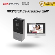 HIKVISION DS-KIS603-P IP65 Weatherproof IP Video Intercom Kit HIK-Connect APP Mobile Control 2MP Cam