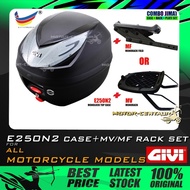 KOMBO JIMAT GIVI E250N2/E250 WILDCAT 25LITRE MONOLOCK TOP CASE + MV / MF MONORACK FOLD