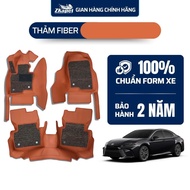 Fiber Leather Car Floor Mats for MG G50 2019-To Present 8 seats ZKAPET