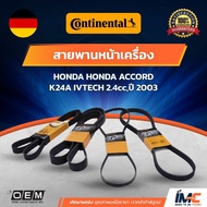CONTINENTAL Front Engine Belt HONDA ACCORD K24A IVTECH 2.4cc Year 2003