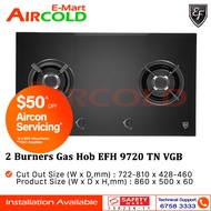 EF 2 Burners Built-In Hob EFH 9720 TN VGB