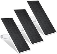 Wasserstein Solar Panel for Google Nest Cam Outdoor or Indoor, Battery - 2.5W Solar Power - Made for Google Nest (3-Pack)