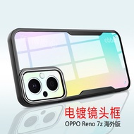 เคสโทรศัพท์ ออฟโป้ เคสใสขอบสี Case Oppo Reno7Z 5G เคสกันกระแทก ขอบนิ่มหลังแข็ง เคส OPPO Reno 7Z