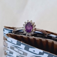 花型紫晶戒指