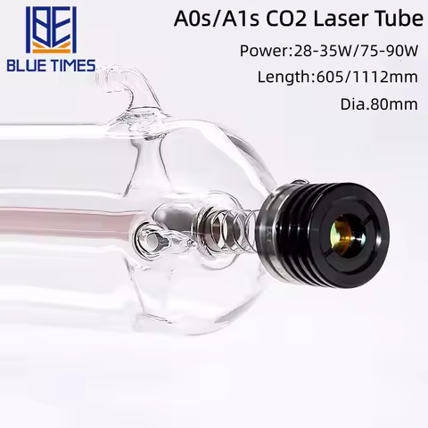 Bluetimes YongLi 28-35/75-90W Co2 Metal Glass Laser Tube 600/1100MM 90W Glass Laser Lamp for CO2 Las