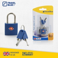Travel Blue TSA Approved Suitcase Padlock - Key - Bright Green - TB-027