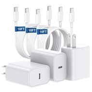 Essri 45w PD 3.0 Supper Fast Charger for iPhone 17/16/15 Pro Max Charger Fast Charging,3Pack USB C C