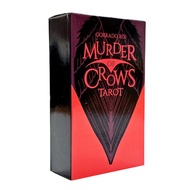 Murder Of Crows Card Tarot Cards For Mysterious 80 Cards Tarot Deck English Version Board Games Comics Oracle Table Divination fashion