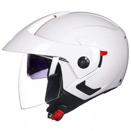 Men Motorcycle Half Dual Lens Scooter Moto Helmet Casco Vespa Village Riding Capacete De Moto Motocr
