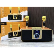 SDRD 309PLUS KEI K08 Portable Karaoke Speaker Home Family KTV with 2MIC WIRELESS speaker karaoke system