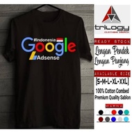 INDONESIAN CASUAL DISTRO T-SHIRT GOOGLE ADSENSE COOL FRONT SCREEN PRINTING