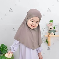 Children's Bergo Hijab ( 0-4 years) Premium Spandex Jersey I Children's Bergo Tudung Budak Perempuan