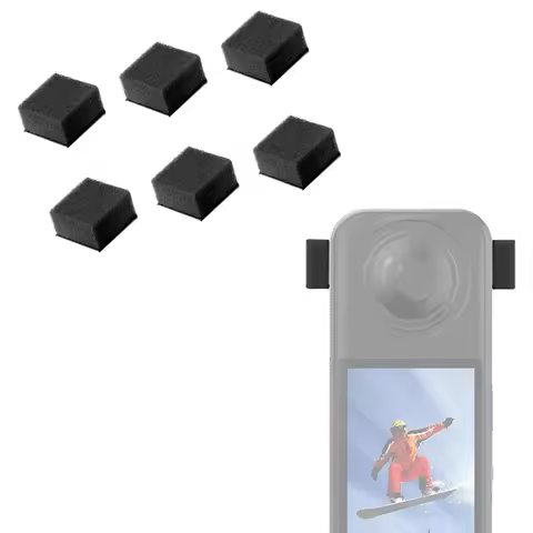 A13E-For Insta360 X5/X4/X3 Compatible 12Pcs Mic Wind Muff Noise-Reduction Foam Windshield Gasket- Fi