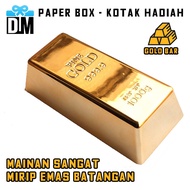 1000g Gold Shaped Gift Box Fake Mas Weight Door Stopper Toy Paper Dummy Gold Bar Ingot Decoration Mo