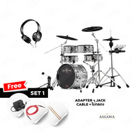 (SET) กลองไฟฟ้า Play Drums Boy กลองไฟฟ้า เพลย์ดรัมบอย PDX-800 กลองไฟฟ้า 5 ใบ โลหะทั้งตัว ฉาบ 3 โซน