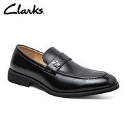 BN Clarks_รองเท้าบุรุษ รองเท้าแบนบูรี่ สลิปออน รองเท้าหนังสีดำ 1027