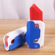 D Gravity Carrot Knife Decompression Straight Jumping Knife Toy Plastic Swing Knife Q Version Super 