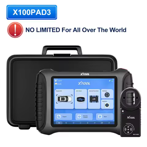 XTOOL X100 PAD3 Car Key Programmer All Keys Lost IMMO All System Diagnosis Tools AI-Assisted Scanner