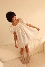 Linda dress เดรสคอเหลี่ยมปลายกระโปรงลูกไม้ - Highestjump พร้อมส่ง