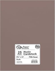 Accent Design Paper Accents ADP8511-25.8075 No.74 8.5" x 11" Dusk Muslin Card Stock