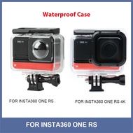 60M Camera Housing Case Waterproof Case Lens Cover Protector for Insta360 ONE RS 4K Underwater Divin