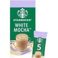 星巴克 - White Mocha 優質即溶咖啡 5袋裝 (平行進口) (新舊包裝隨機出貨)