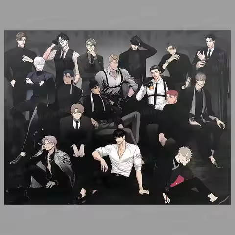 Lezhin 2022 black tiger celendar poster high definition (Comes with adhesive backing) Low Tide in Tw