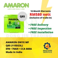[Installation Provided] Q85 | 115D23L | Amaron Onyx EFB MF Stop-Start Car Battery - 12 Months Warran