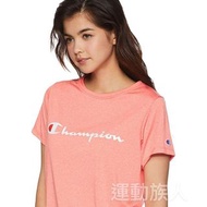 【💥速乾 除臭 防紫外線 日本直送】Champion 女款  短袖 簡約 T-shirt Tee 粉紅色