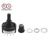 3P4T 3 Pole 4 Position Single  Band  Rotary Switch w Knob