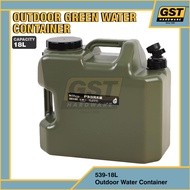 HJC Outdoor Water Container 18L Portable Water Storage Tank Camping Water Jug Heavy Duty Water Carri