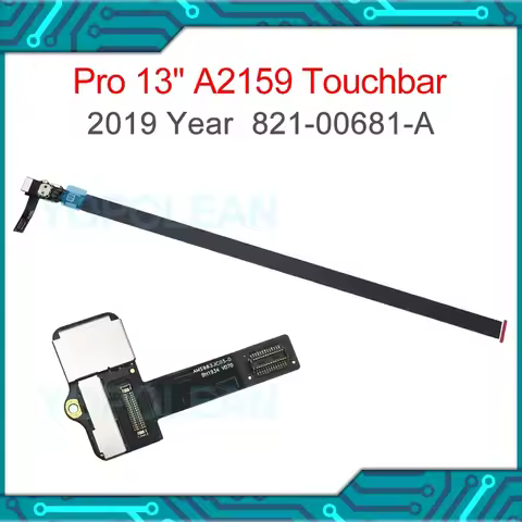 Original Laptop A2159 2019 Touchbar with Cable For MacBook Pro Retina 13" A2159 Touch bar Replacemen