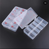Nail tip box / Transparent white fake nail box fake nail box fake nails box fake nail compartment bo